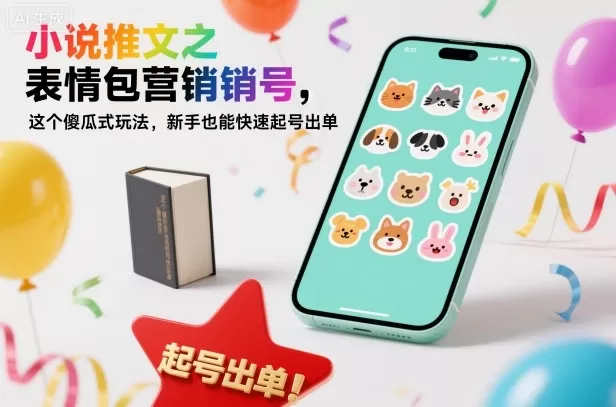 小说推文之表情包营销号,这个傻瓜式玩法,新手也能快速起号出单-鹊桥梦网创