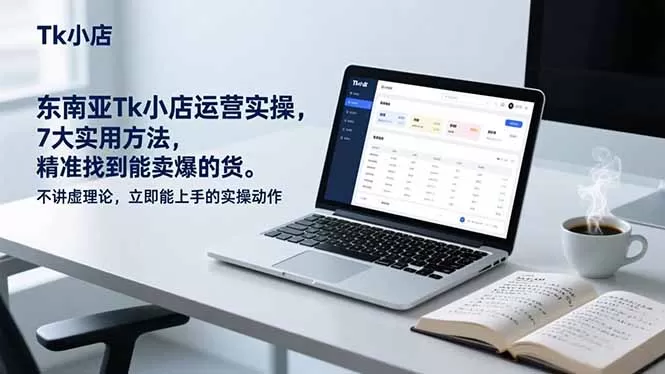 东南亚Tk小店运营实操，7大实用方法，精准找到能卖爆的货。不讲虚理论，立即能上手的实操动作-鹊桥梦网创