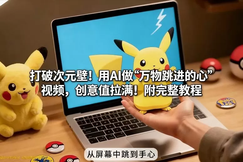 打破次元壁！用AI做【万物跳进手心】视频，创意值拉满！附完整教程-鹊桥梦网创