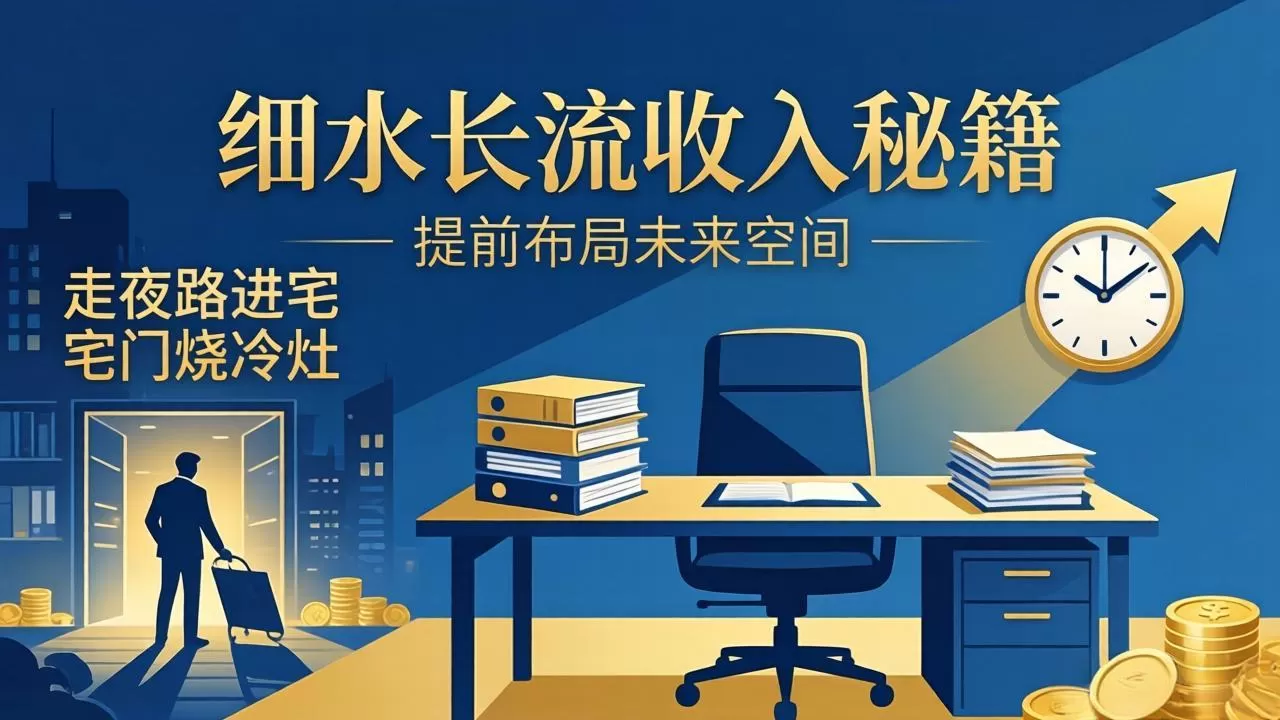 某付费文章：细水长流收入秘籍：走夜路进宅门烧冷灶，提前布局未来空间-鹊桥梦网创