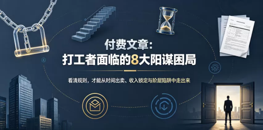 付费文章:打工者面临的8大阳谋困局