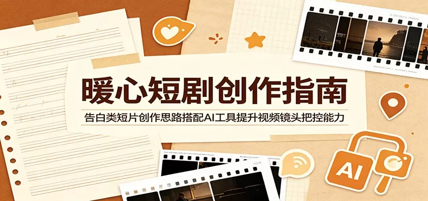 暖心短剧创作指南:告白类短片创作思路搭配AI工具提升视频镜头把控能力-鹊桥梦网创