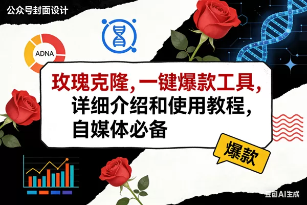 （17557期）玫瑰克隆工具，ai鲁大魔，自媒体必备神器，一键爆款神器，详细教程。-鹊桥梦网创