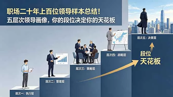 付费文章:职场二十年上百位领导样本总结!五层次领导画像,你的段位决定你的天花板-鹊桥梦网创