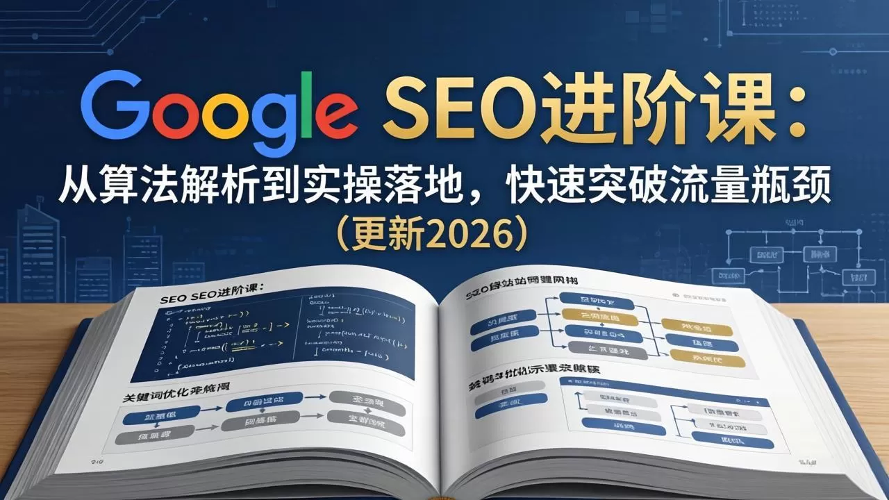 Google SEO进阶课:从算法解析到实操落地,快速突破流量瓶颈(更新2026-鹊桥梦网创