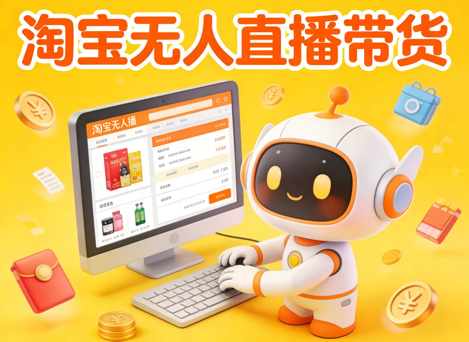 淘宝无人直播带货,24小时自动卖货,月佣金1W+,不违规不封号,不用露脸-鹊桥梦网创