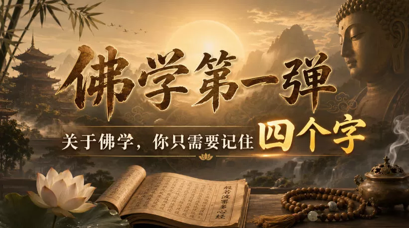 付费文章：佛学第一弹，关于佛学，你只需要记住四个字-鹊桥梦网创