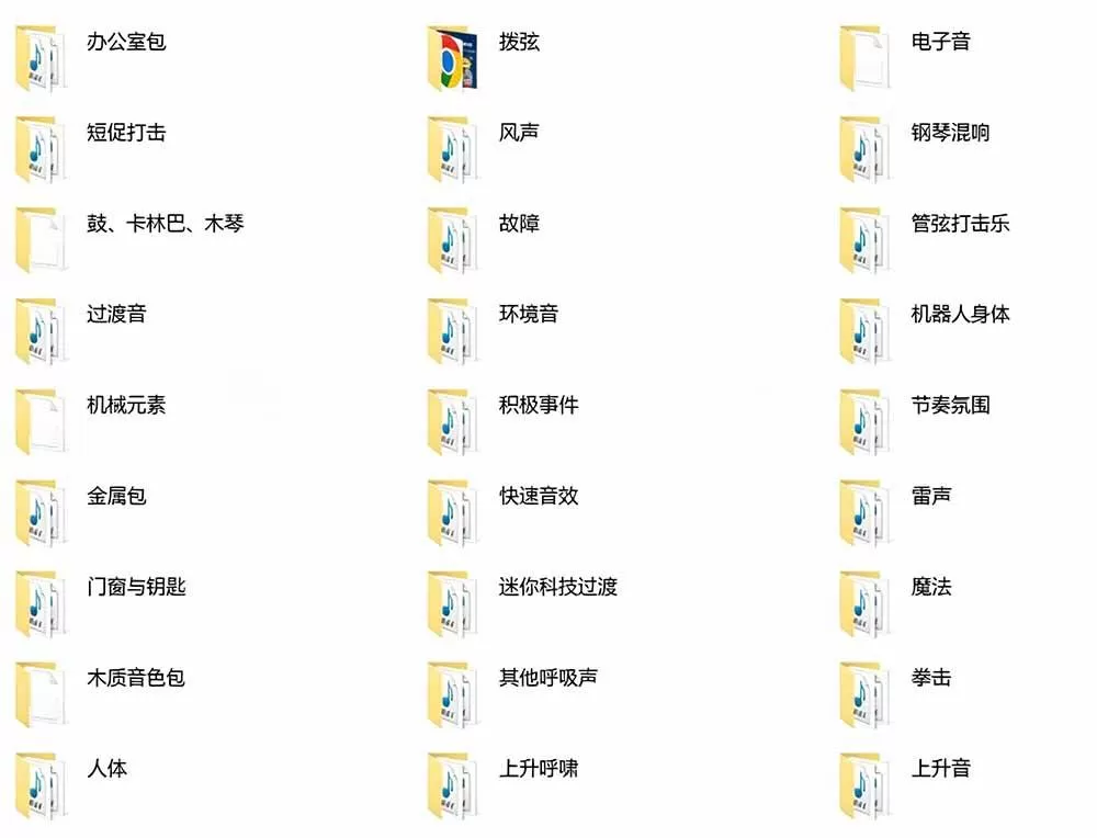 （18660期）宝藏音效合集包！60+多种音效分类，共计3900个，分类清晰，全中文分类，高品质剪辑音效素材包