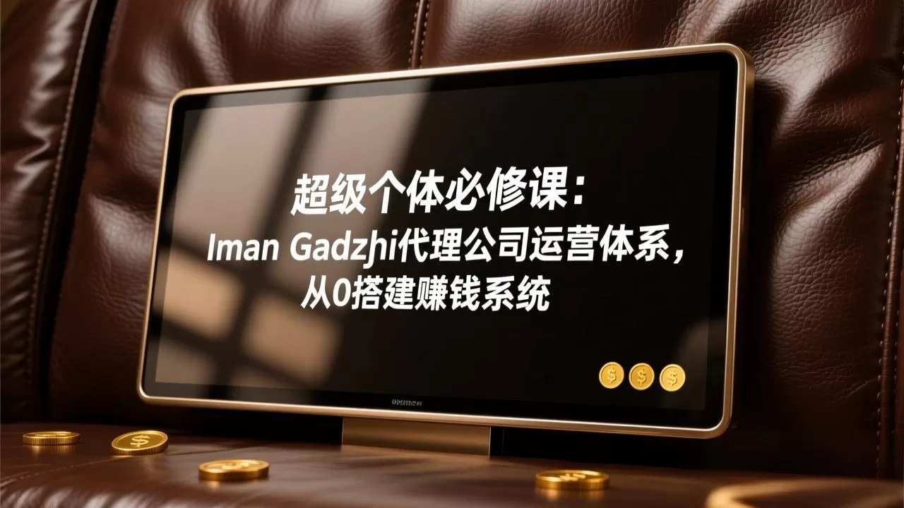 超级个体必修课:Iman Gadzhi代理公司运营体系,从0搭建赚钱系统-鹊桥梦网创