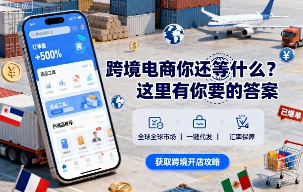 跨境电商你还等什么?这里有你要的答案【音频课】-鹊桥梦网创