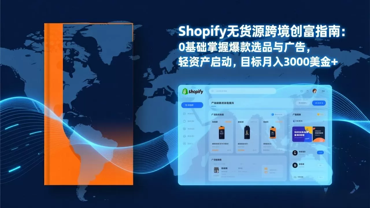 Shopify爆款打法实战：从选品到广告投放，复制爆款模型，驱动独立站月销售额破万刀-鹊桥梦网创