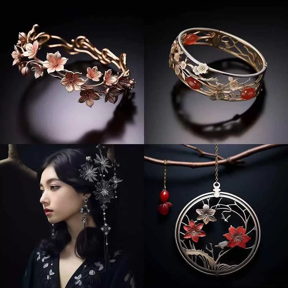 (17272期)460+专业Midjourney珠宝摄影AI提示词+成效果图,戒指/项链/耳环/手链/宝石/及奢侈配饰等全品类 (17272期)460+专业Midjourney珠宝摄影AI提示词+成效果图,戒指/项链/耳环/手链/宝石/及奢侈配饰等全品类