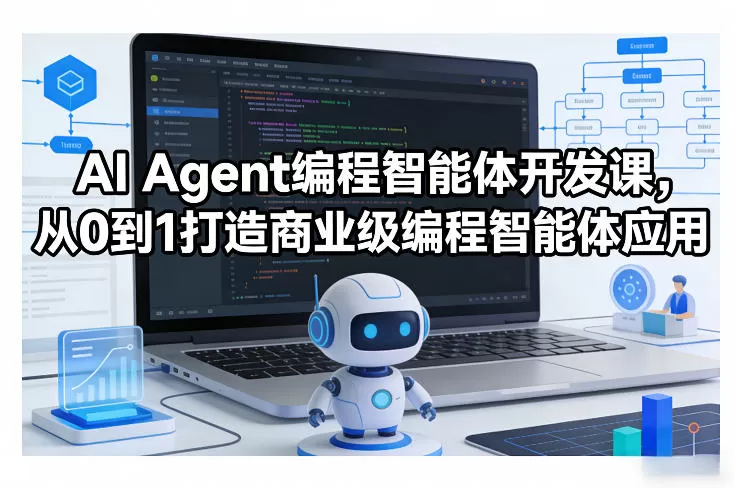 AI Agent编程智能体开发课，从0到1打造商业级编程智能体应用-鹊桥梦网创