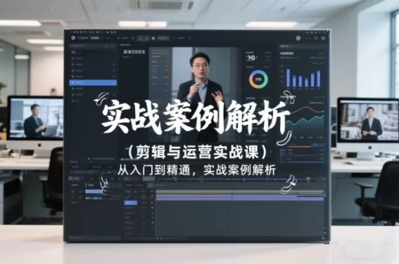 剪辑与运营实战课，从入门到精通，实战案例解析（更新2026）-鹊桥梦网创