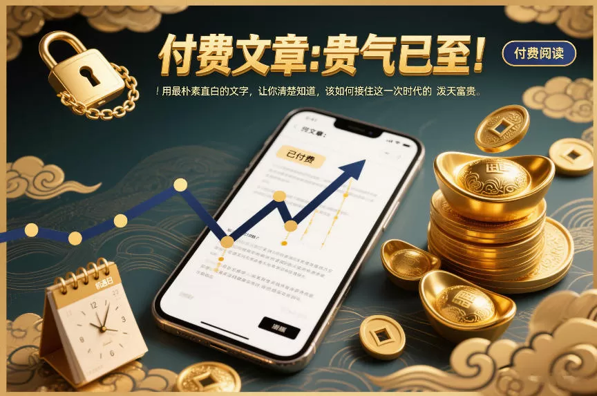 付费文章：贵气已至！用最朴素直白的文字，让你清楚知道，该如何接住这一次时代的泼天富贵-鹊桥梦网创