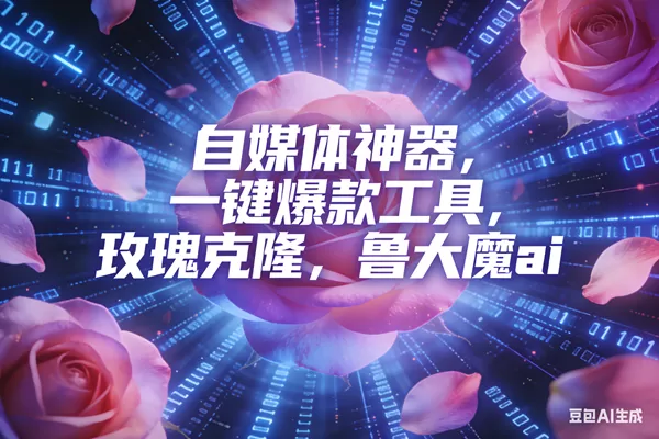 （16949期）ai鲁大魔，自媒体必备的软件，玫瑰克隆神器，一键爆款，详细教程-鹊桥梦网创