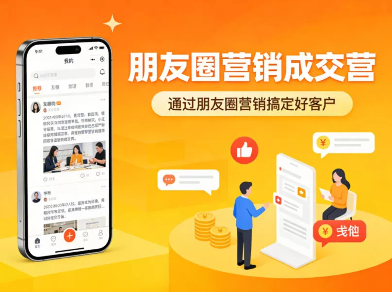朋友圈营销成交营,通过朋友圈营销来搞定好客户-鹊桥梦网创