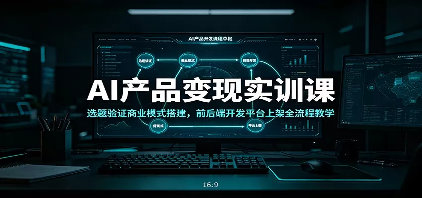 AI产品变现实训课:选题验证商业模式搭建,前后端开发平台上架全流程教学 AI产品变现实训课:选题验证商业模式搭建,前后端开发平台上架全流程教学