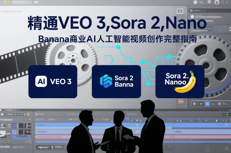 精通VEO 3，Sora 2，Nano Banana商业AI人工智能视频创作完整指南-鹊桥梦网创