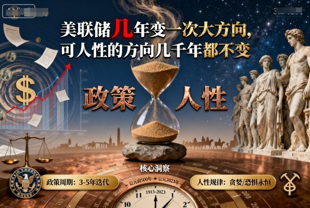 付费文章:美联储几年变一次大方向,可人性的方向几千年都不变-鹊桥梦网创