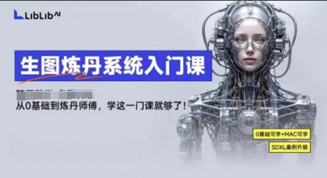 LibLibAI哩布哩布生图炼丹系统入门课，从生图到炼丹，只学这一门就够了-鹊桥梦网创