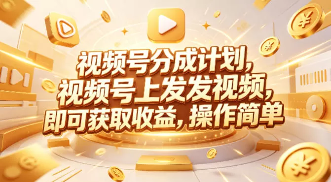 视频号分成计划，599元众筹的Red团队课程，视频号上发发视频，即可获取收益，操作简单-鹊桥梦网创