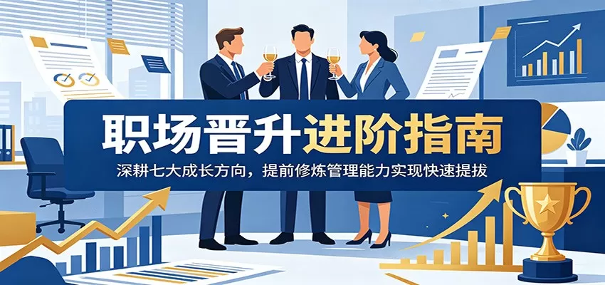 职场晋升进阶指南:深耕七大成长方向,提前修炼管理能力实现快速提拔-鹊桥梦网创