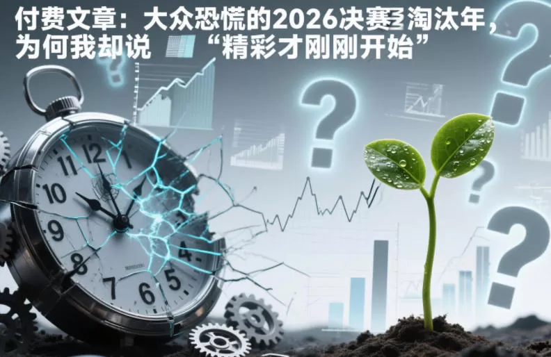 付费文章：大众恐慌的2026决赛淘汰年，为何我却说“精彩才刚刚开始”？-鹊桥梦网创