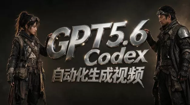 GPT5.6+Codex自动化生成视频全流程实战,从提示词设计、角色设定、封面海报,到视频生成思路与自动化工作流-鹊桥梦网创