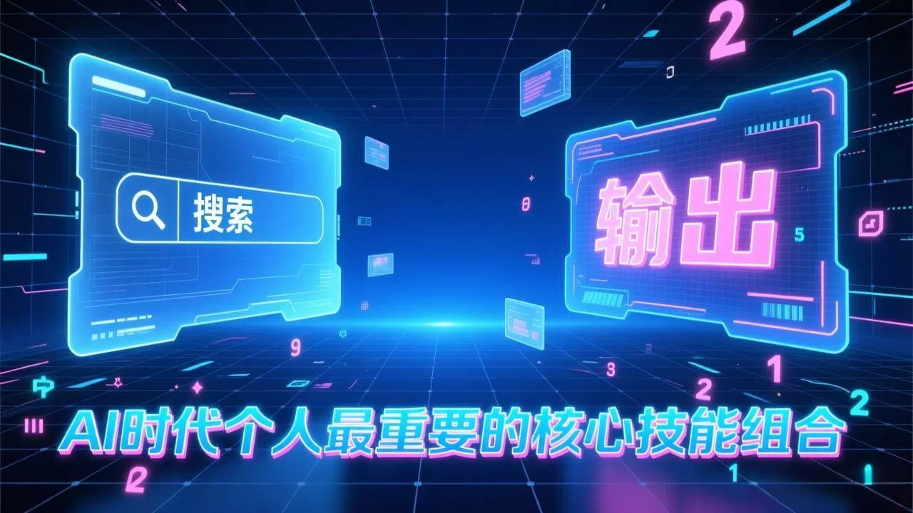 （17074期）付费文章：AI时代个人最重要的核心技能组合：“输出能力”和“搜索能力”-鹊桥梦网创