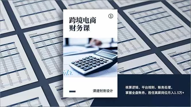 （17036期）跨境电商财务课，核算逻辑、平台规则、账务处理，掌握全盘账务，胜任高薪岗位月入1.5万+-鹊桥梦网创