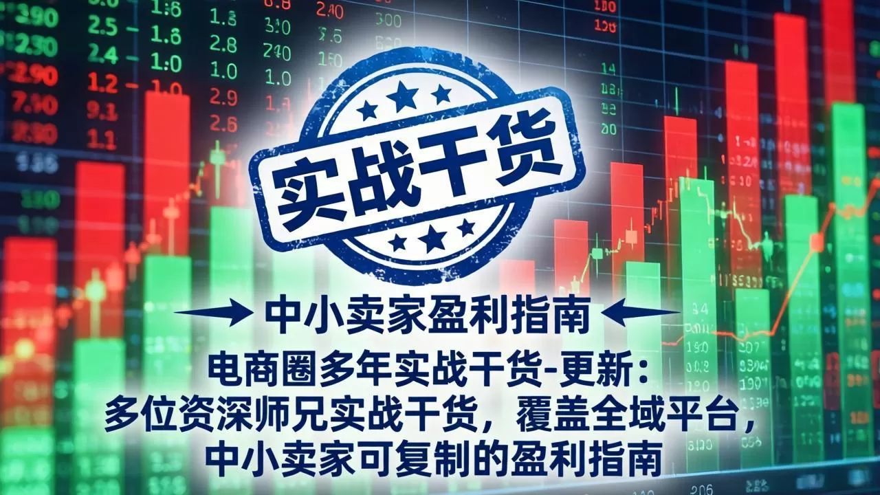 电商圈多年实战干货-更新5月10：多位资深师兄实战干货/覆盖全域平台，中小卖家可复制的盈利指南-鹊桥梦网创