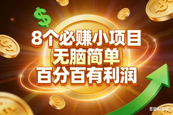 （17178期）10个必赚小项目，无脑简单，百分百有利润，副业首选，日入200+-鹊桥梦网创