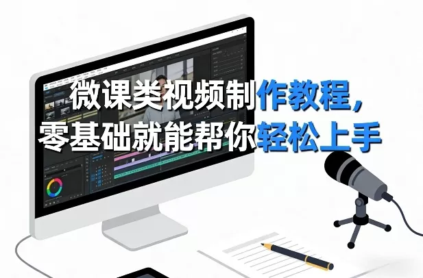 微课类视频制作教程，零基础就能帮你轻松上手-鹊桥梦网创