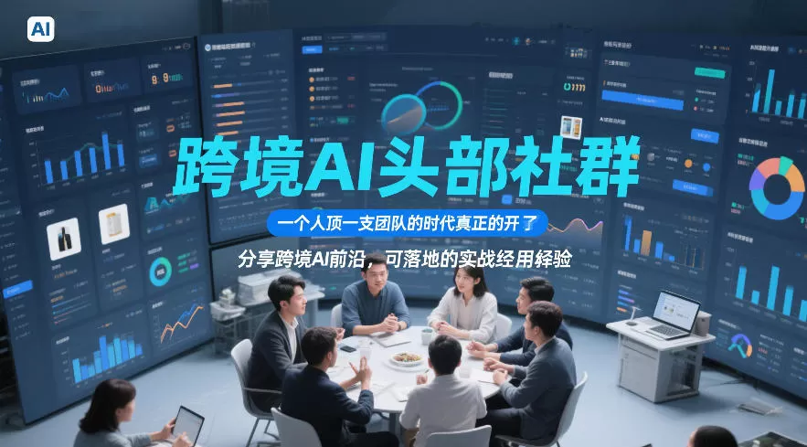 跨境AI头部社群,一个人顶一支团队的时代真正的开始了,分享跨境AI前沿,可落地的实战经验(更新5月23日)-鹊桥梦网创