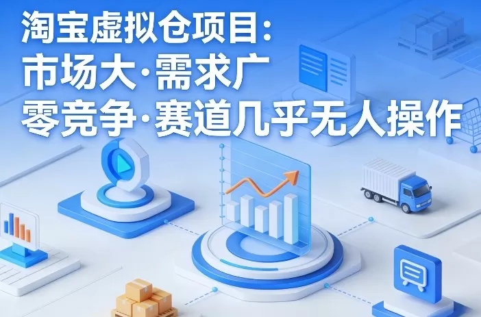 淘宝虚拟仓项目,市场大,需求广,零竞争,赛道几乎没人操作(更新0410)-鹊桥梦网创