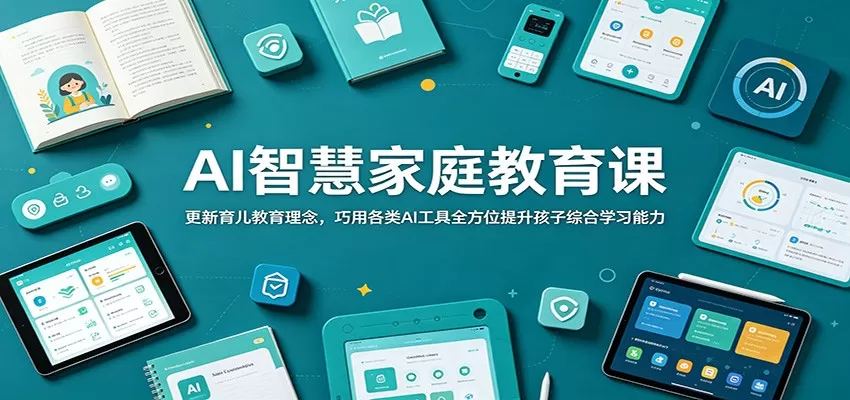 AI智慧家庭教育课:更新育儿教育理念,巧用各类AI工具全方位提升孩子综合学习能力-鹊桥梦网创