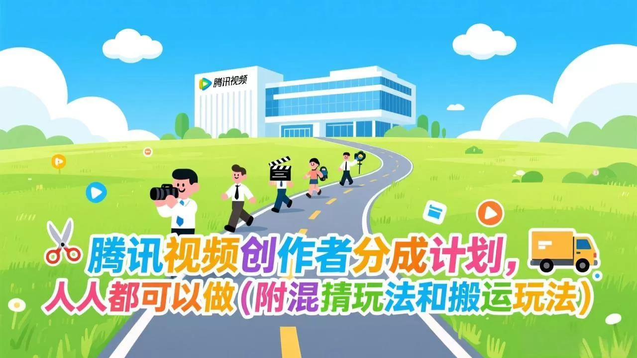 （17137期）腾讯视频创作者分成计划，人人都可以做（附混剪玩法和搬运玩法）-鹊桥梦网创