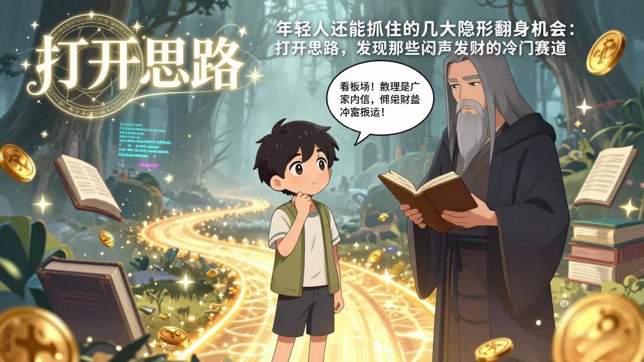 （17471期）付费文1+2：年轻人还能抓住的几大隐形翻身机会：打开思路，发现那些闷声发财的冷门赛道-鹊桥梦网创