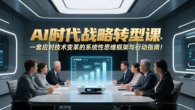 AI时代战略转型课：一套应对技术变革的系统性思维框架与行动指南！-鹊桥梦网创