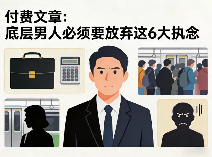 付费文章:底层男人必须要放弃这6大执念-鹊桥梦网创