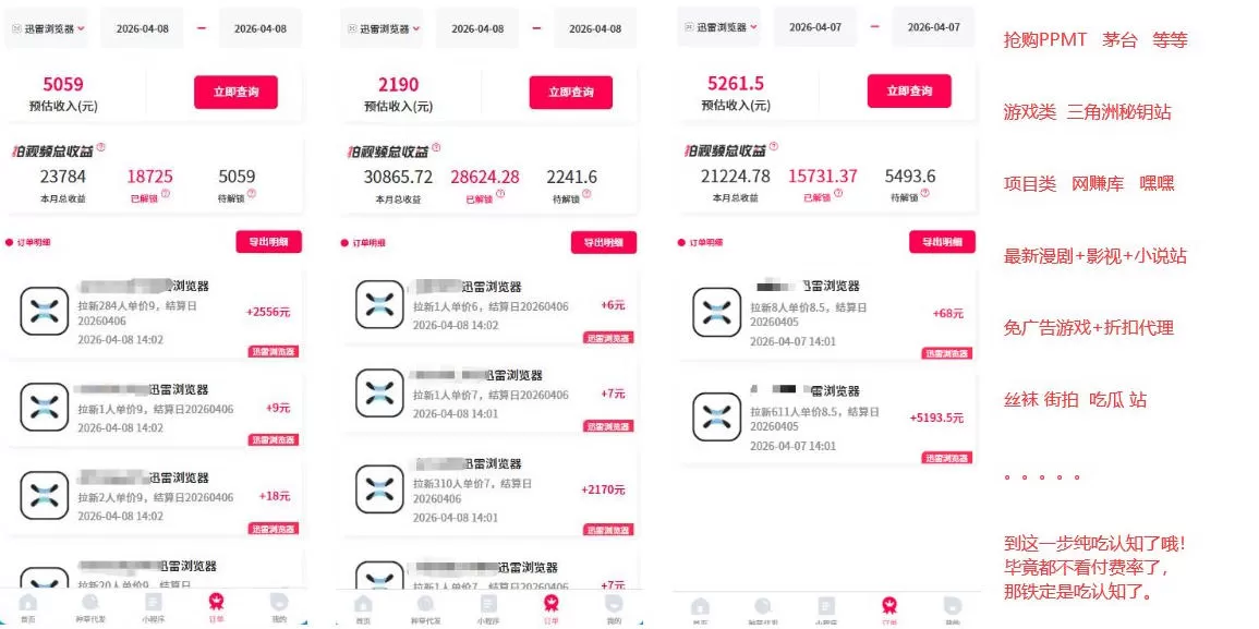 迅雷浏览器项目2.0_拆个大佬周1W的打法