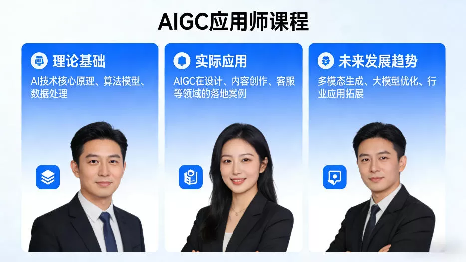 AIGC应用师课程，覆盖了AI技术的理论基础、实际应用、以及未来发展趋势(更新)-鹊桥梦网创