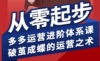 海神·拼多多运营进阶系统课(更新2026)-鹊桥梦网创