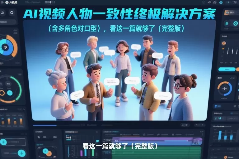 AI视频人物一致性终极解决方案（含多角色对口型），看这一篇就够了（完整版）-鹊桥梦网创