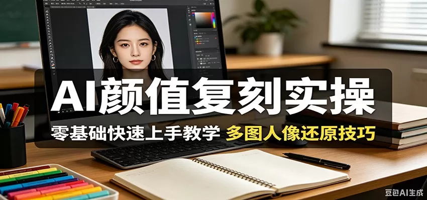 AI颜值复刻实操,零基础快速上手教学,多图人像还原技巧 AI颜值复刻实操,零基础快速上手教学,多图人像还原技巧