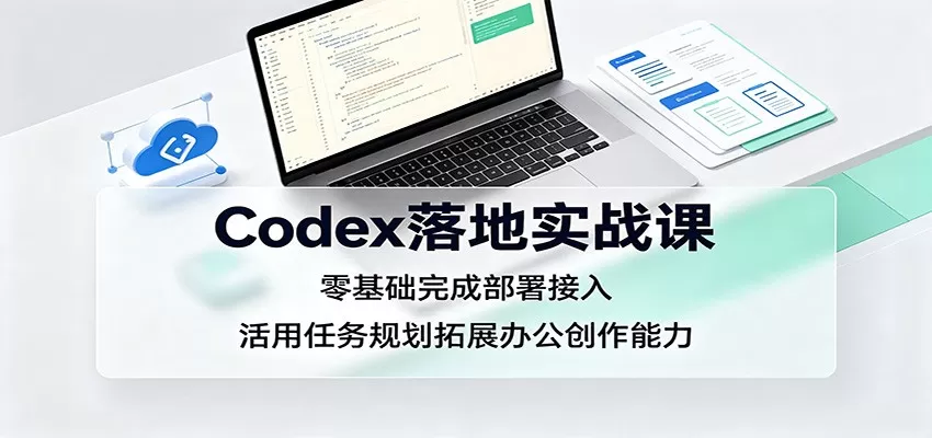 Codex落地实战课：零基础完成部署接入，活用任务规划拓展办公创作能力-鹊桥梦网创