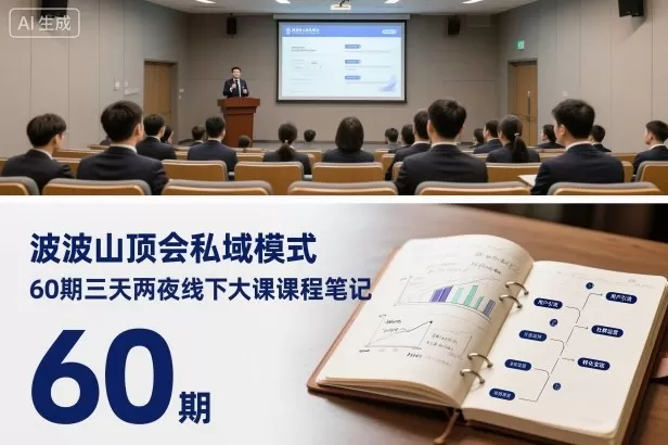 波波山顶会私域模式60期三天两夜线下大课课程笔记(文档)-鹊桥梦网创