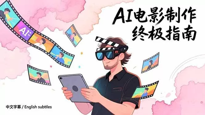（17130期）AI电影制作终极指南：从创意到成片，系统掌握智能影视全流程实战课（中英字幕）-鹊桥梦网创