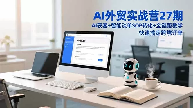 AI外贸实战营27期，AI获客+智能谈单+SOP转化+全链路教学，快速搞定跨境订单-鹊桥梦网创